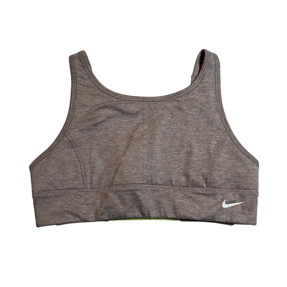 Nike Girl's Youth Swoosh Sports Bra Size M Pull Over Medium Support Exercise Gym